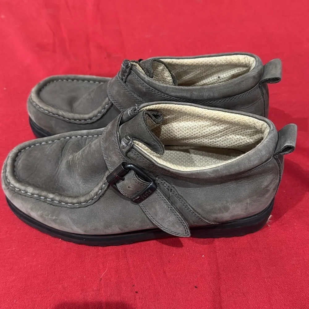 Buffalino Men's Gray Leather Shoes